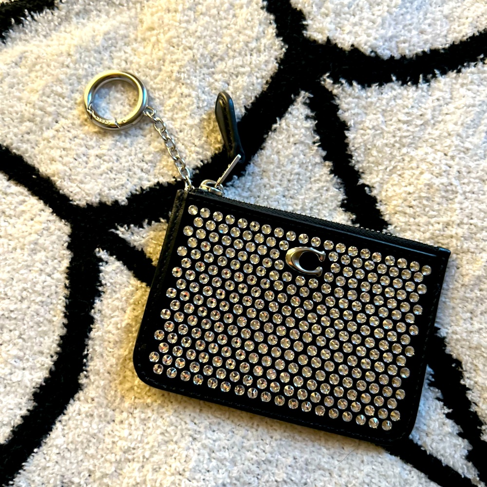 Coach crystal card holder